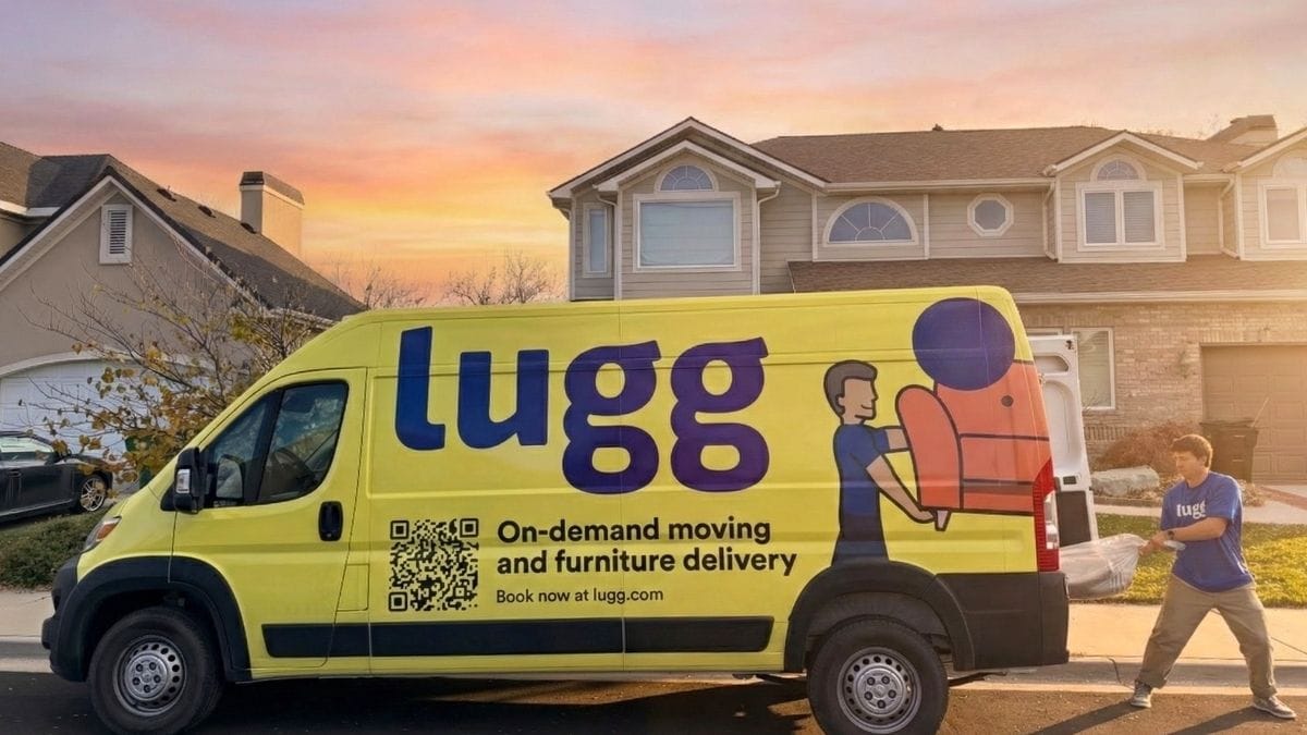 Lugg movers arriving early in the morning to start a residential move at sunrise.
